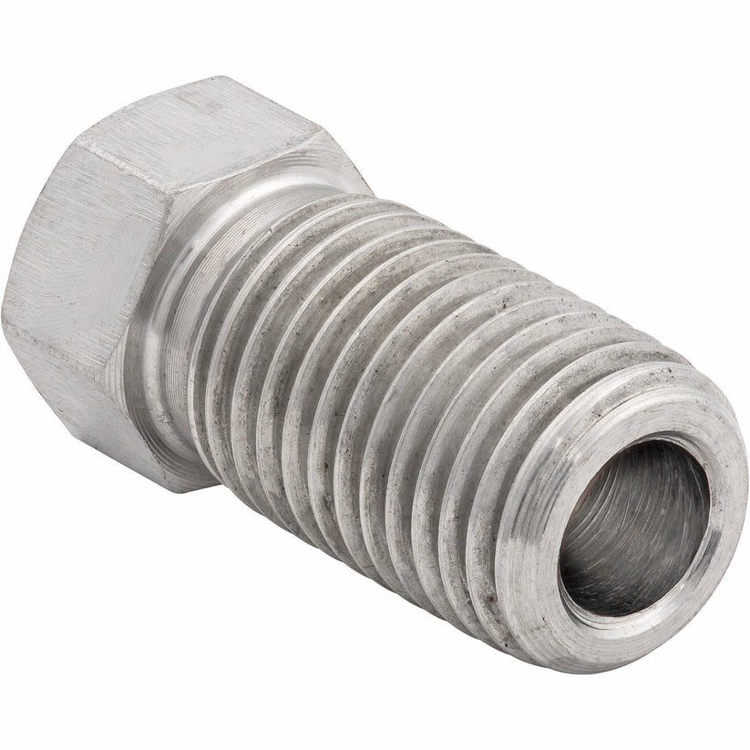 3/16" (3/8-24 Inverted) | Stainless Steel Brake Line Tube Nut | Long | 10ct - 4LifetimeLines
