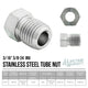 3/16" (3/8-24 Inverted) | Tube Nut | Stainless Steel | 10ct - 4LifetimeLines