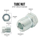 3/16" ( 3/8-24 Inverted) | Steel Tube Nut | 10ct - 4LifetimeLines