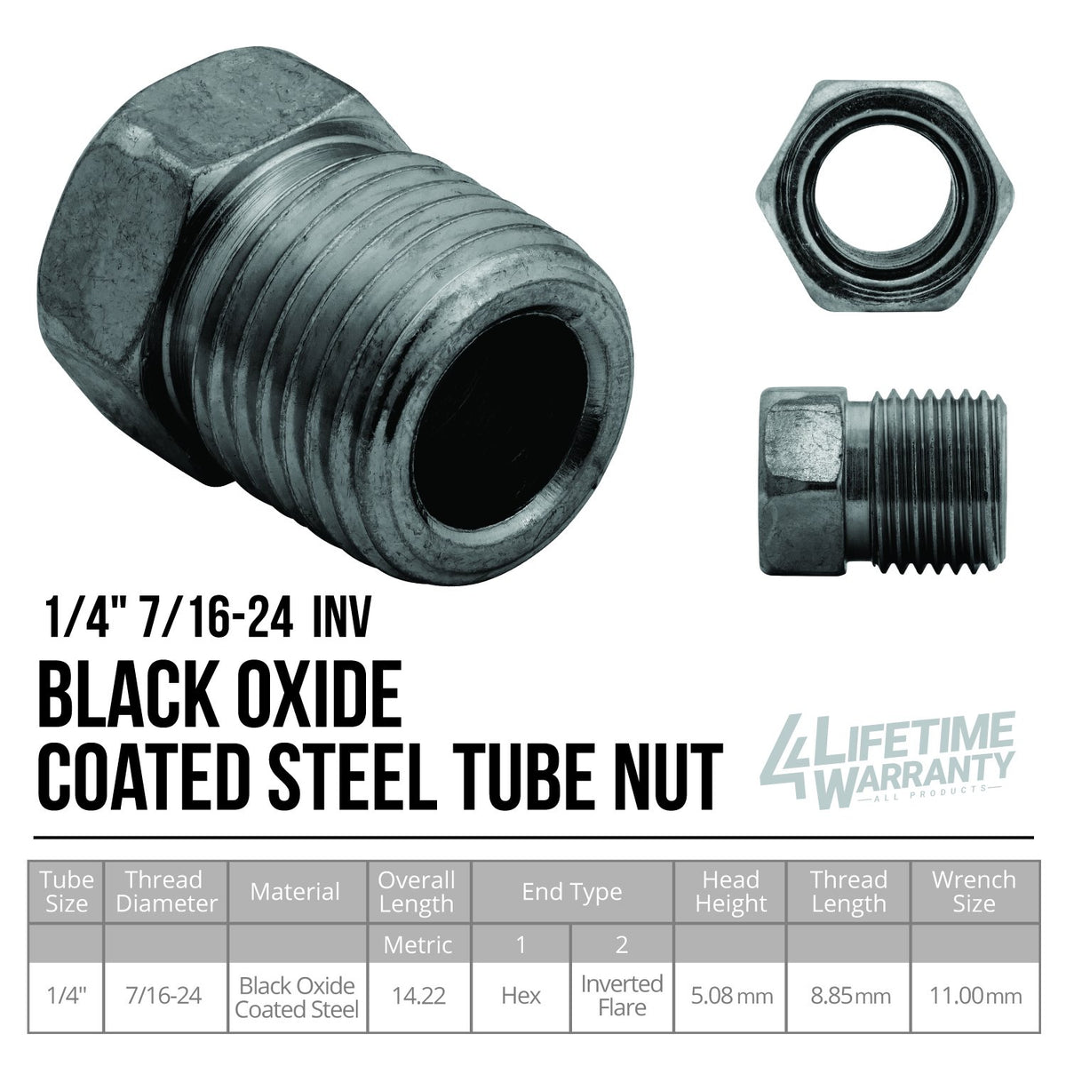 Brake Line Tube Nut | 1/4