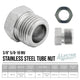 3/8" (5/8-18 Inverted) | Stainless Steel Brake Line Tube Nut | 10ct - 4LifetimeLines