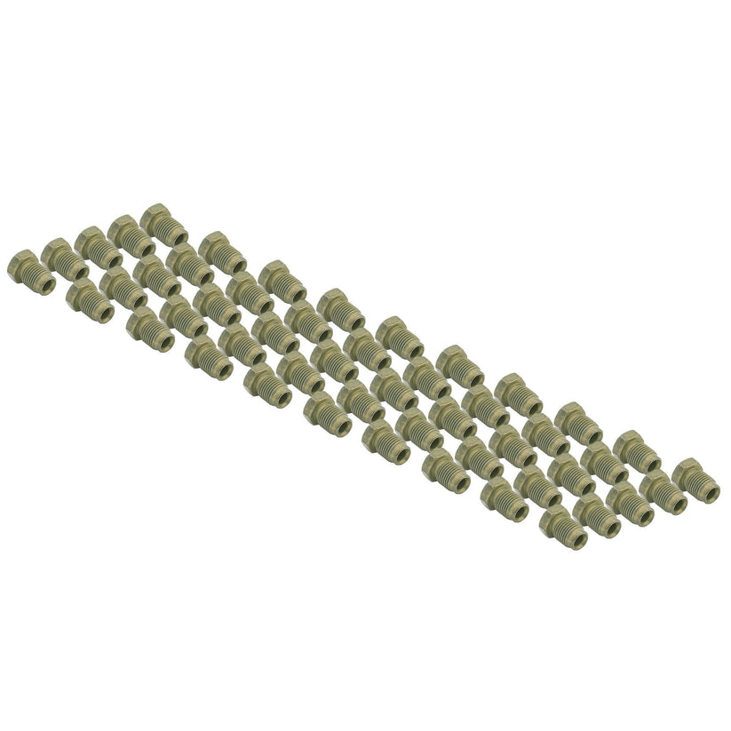 4LIFETIMELINES 3/16 (M10 x 1.0 Bubble) Steel Brake Line Fitting, Tube Nut, Pack of 50 - 4LifetimeLines