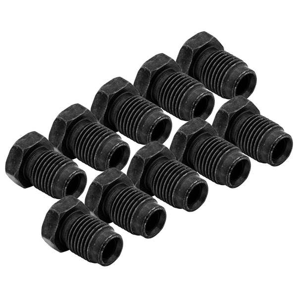 3/16" (M10x1.0 Bubble) Black Oxide Coated Steel Tube Nuts | 10ct