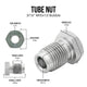 3/16" (M10x1.0 Bubble) | Tube Nut | Stainless Steel | 10ct - 4LifetimeLines
