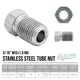3/16" (M10x1.0 Inverted) | Tube Nut | Stainless Steel | 10ct - 4LifetimeLines