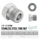 1/4" (1/2-20 Inverted) | Stainless Steel Brake Line Tube Nut | 10ct - 4LifetimeLines