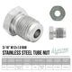 3/16" (M12x1.0 Bubble) | Tube Nut | Stainless Steel | 10ct - 4LifetimeLines