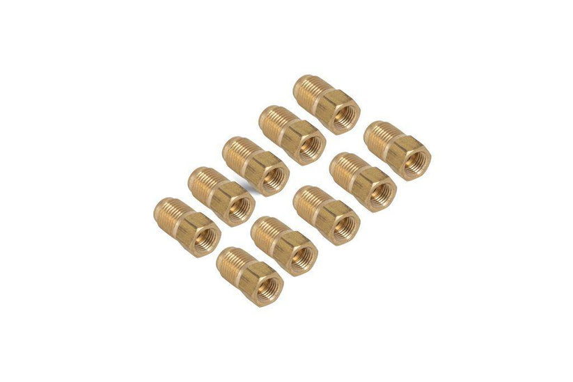 Brass Adapter | Female(3/8-24 Inverted), Male(1/2-20 Inverted) | 10ct - 4LifetimeLines