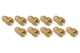 (3/8-24 Inverted)F, (7/16-24 Inverted)M | Brass Adapter | 10ct - 4LifetimeLines