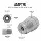 (7/16-24 Inverted)F to (9/16-18 Inverted)M | Stainless Steel Brake Line Adapter | 10ct - 4LifetimeLines