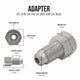 (3/8-24 Inverted)F to (3/8-24 Bubble)M | Stainless Steel Brake Line Adapter | 10ct - 4LifetimeLines