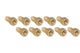 (3/8-24 Inverted)F, (3/8-24 Bubble)M | Brass Adapter | 10ct - 4LifetimeLines
