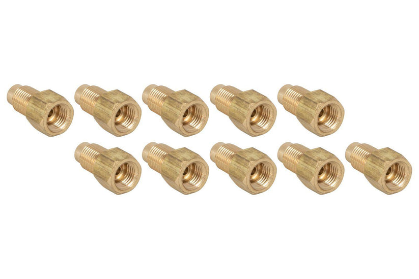 Brass Adapter | Female (3/8-24 I) | Male (M10x1.0 B) | 10ct - 4LifetimeLines