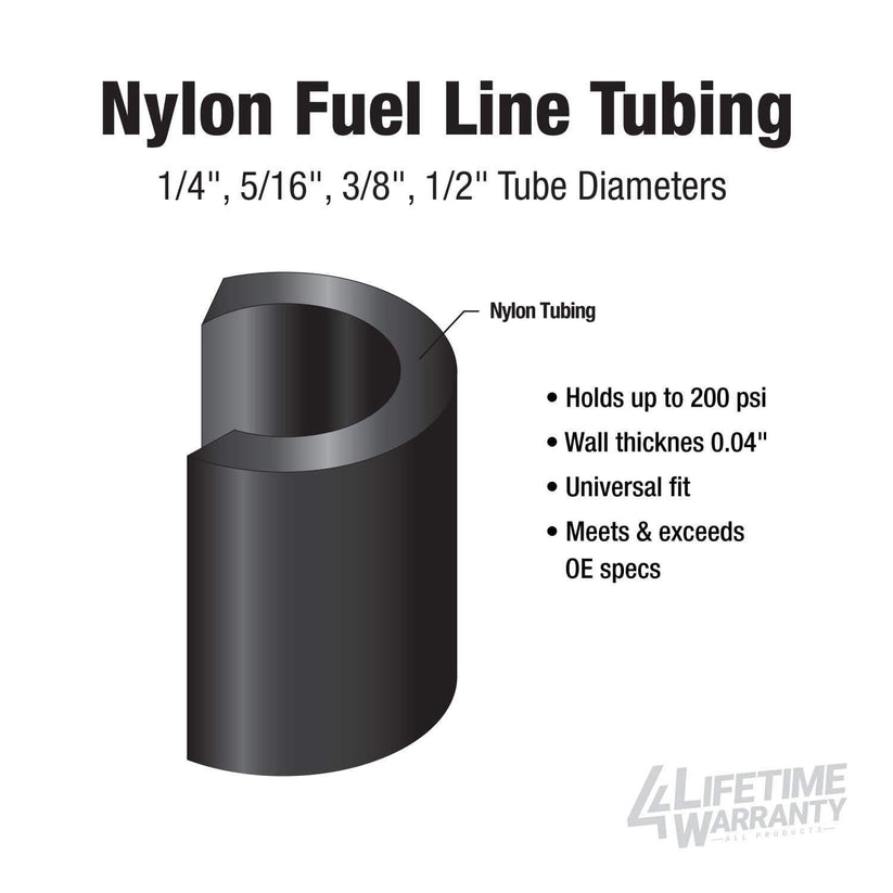 5/16" x 25 | Nylon Fuel Repair Tubing Coil - 4LifetimeLines