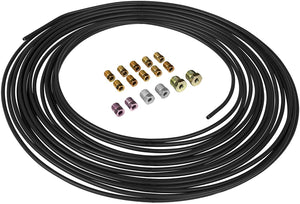 3/16" x 50 | PVF-Coated Steel Brake Line and Fitting Kit - 4LifetimeLines