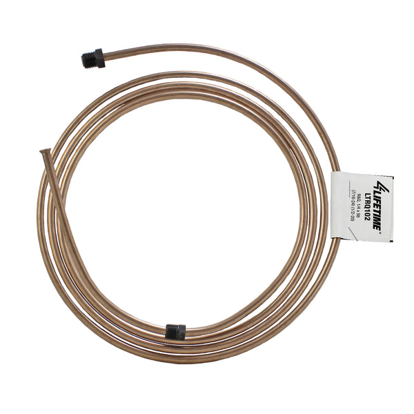 RightQuick 1/4" x 98" Copper-Nickel Brake Line | Dual Inverted Fittings