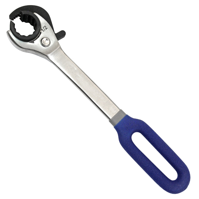Ratcheting Open End Wrench Kit | Metric & SAE | 7 Wrenches | 3/8", 10mm, 7/16 inch, 12mm, 1/2", 15mm, 5/8"