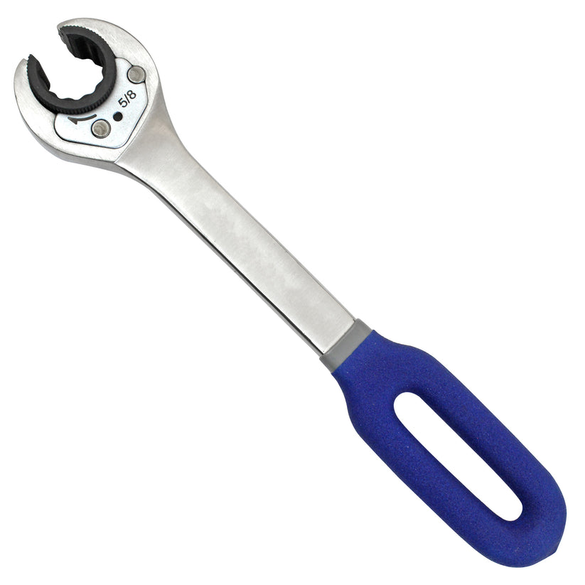 Ratcheting Open End Wrench Kit | Metric & SAE | 7 Wrenches | 3/8", 10mm, 7/16 inch, 12mm, 1/2", 15mm, 5/8"