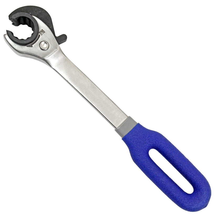 Ratcheting Open End Wrench Kit | Metric & SAE | 7 Wrenches | 3/8", 10mm, 7/16 inch, 12mm, 1/2", 15mm, 5/8"
