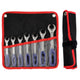 Ratcheting Open End Wrench Kit | Metric & SAE | 7 Wrenches | 3/8", 10mm, 7/16 inch, 12mm, 1/2", 15mm, 5/8"