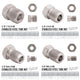 Stainless Steel Brake Line Fittings Replacement Kit for 3/16, Includes 16 Most Used Fittings