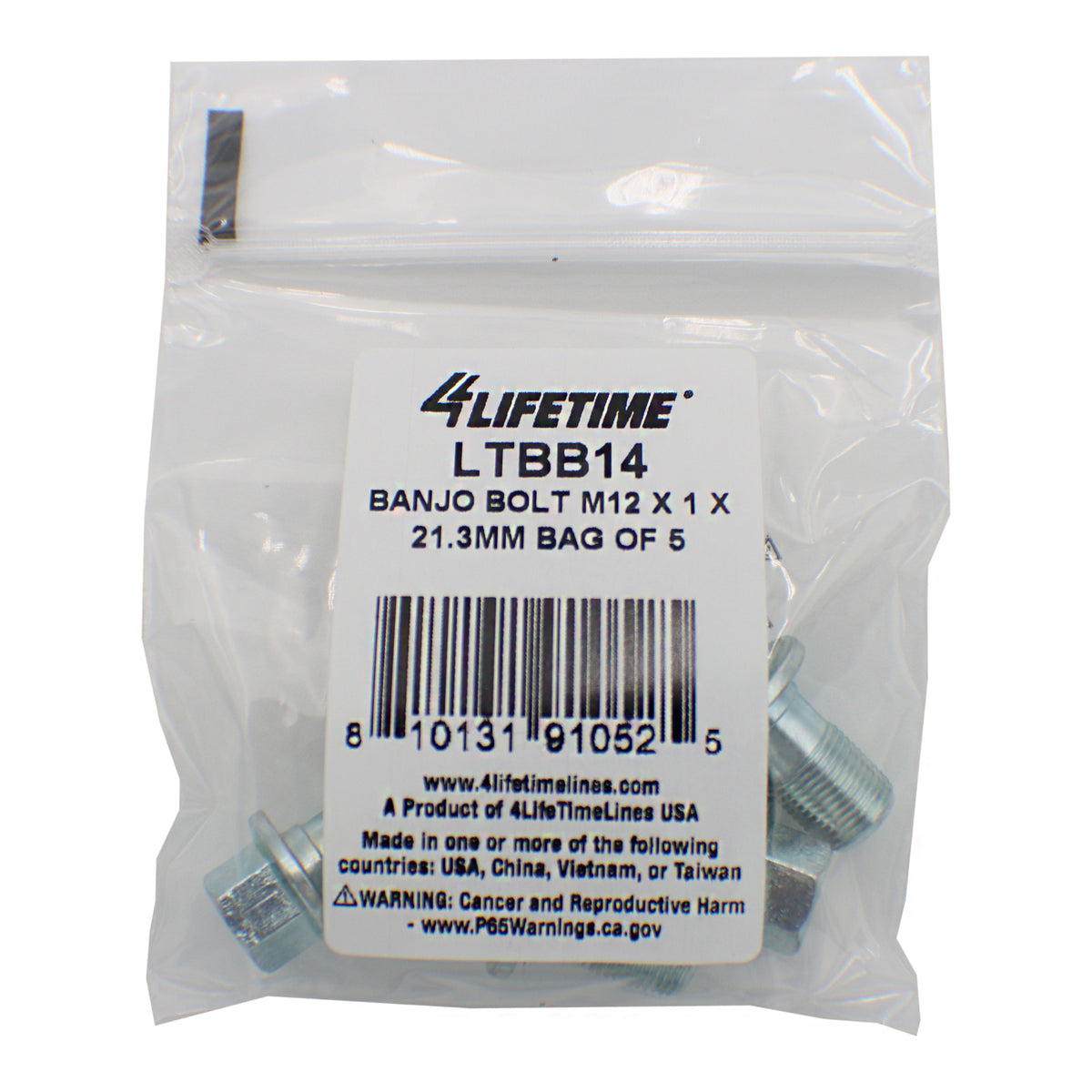 Brake Line Fitting Banjo Bolt - 4LifetimeLines LTBB14