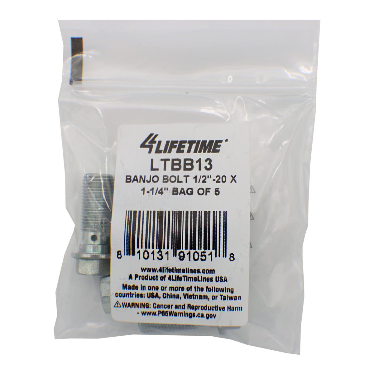 Brake Line Fitting Banjo Bolt - 4LifetimeLines LTBB13