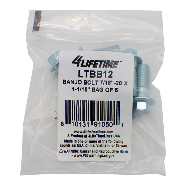 Brake Line Fitting Banjo Bolt - 4LifetimeLines LTBB12