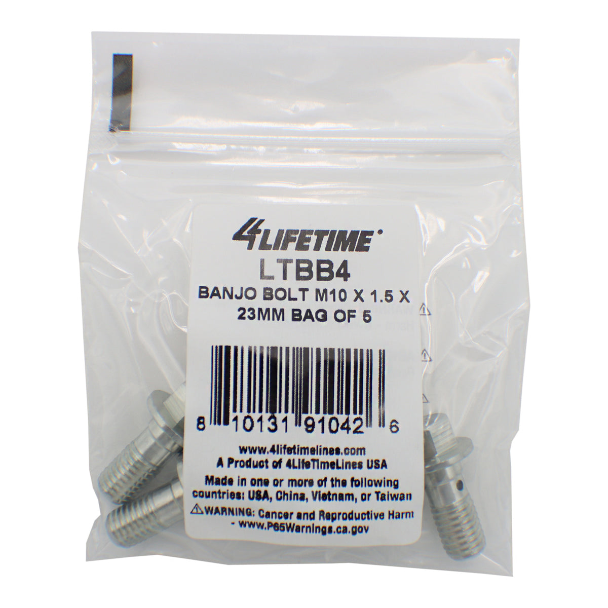 Brake Line Fitting Banjo Bolt - 4LifetimeLines LTBB4