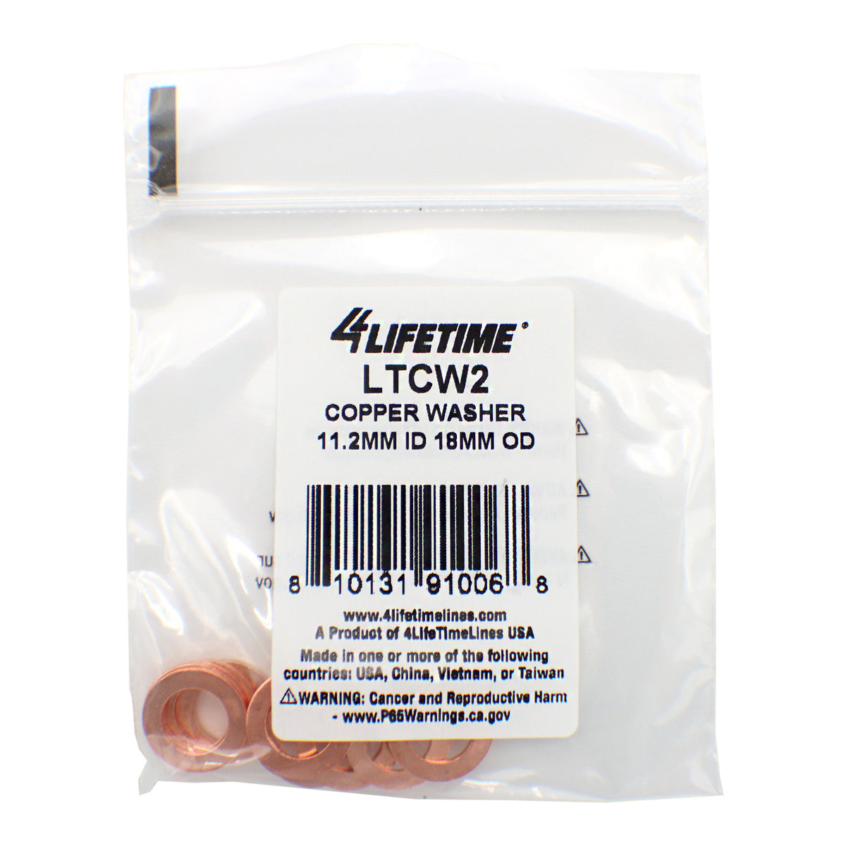 Brake Line Fitting Sealing Washer - 4LifetimeLines LTCW2