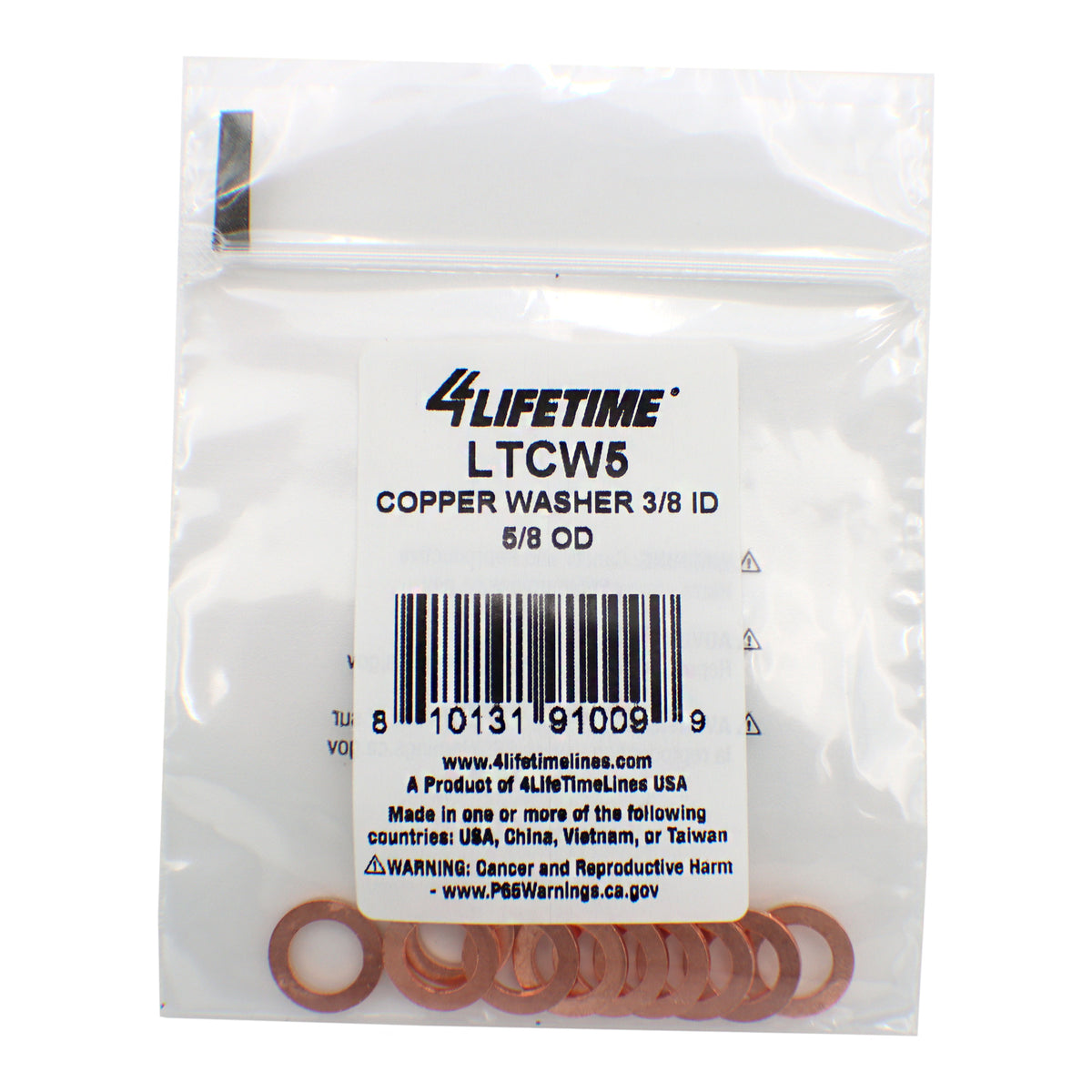 Brake Line Fitting Sealing Washer - 4LifetimeLines LTCW5