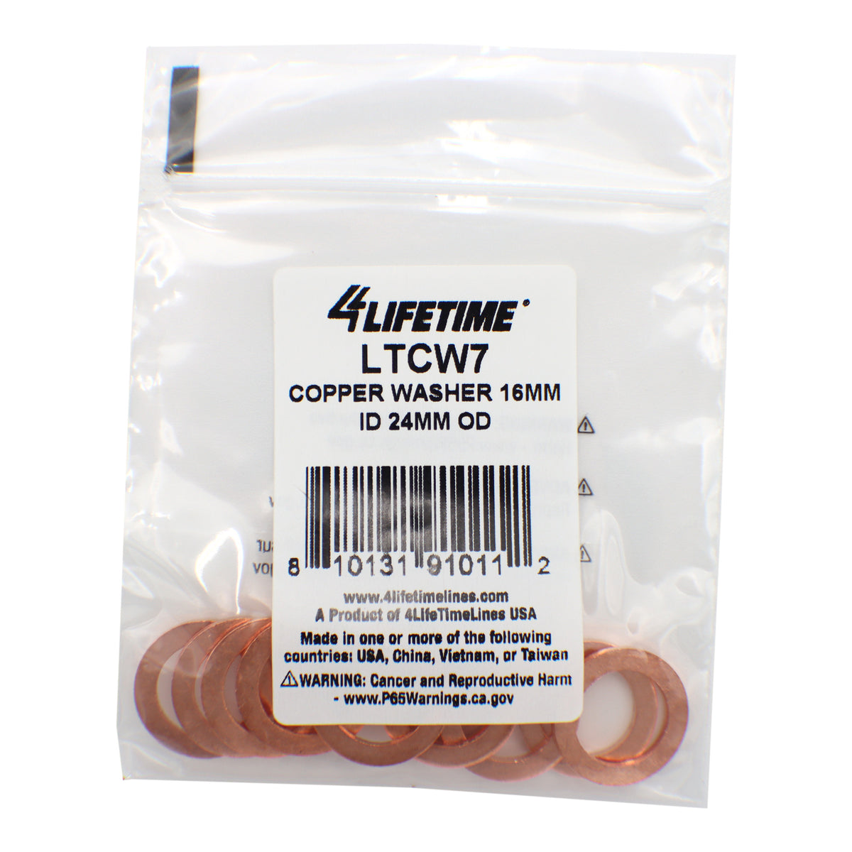 Brake Line Fitting Sealing Washer - 4LifetimeLines LTCW7