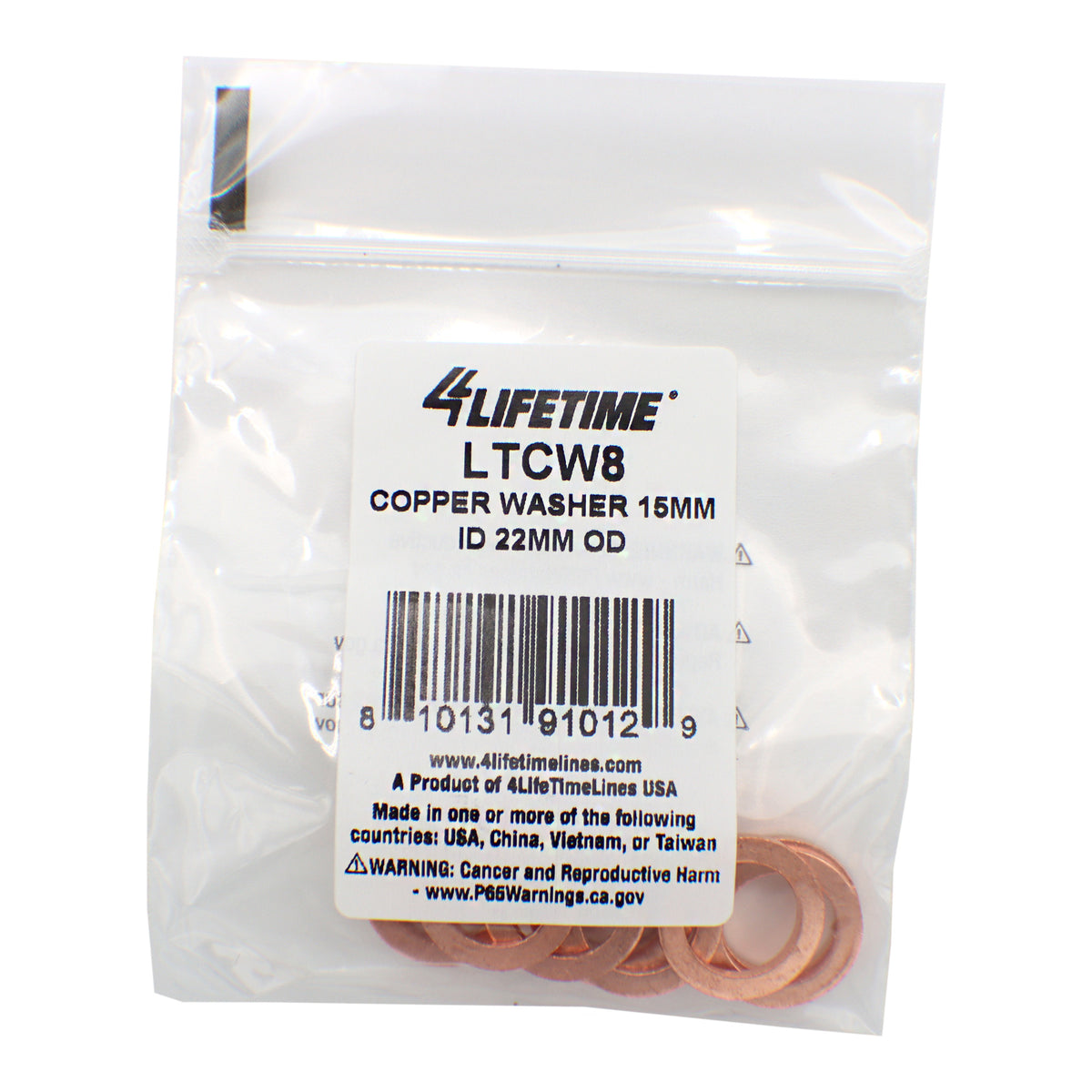 Brake Line Fitting Sealing Washer - 4LifetimeLines LTCW8