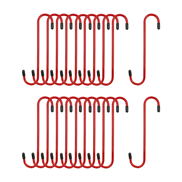 Red Powder-Coated Brake Caliper Hanger Hooks – 20 Pack
