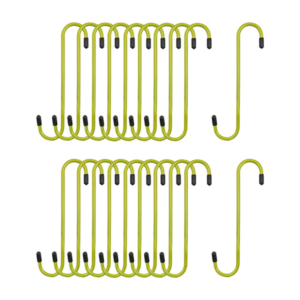 Yellow Powder-Coated Brake Caliper Hanger Hooks - Pack of 20