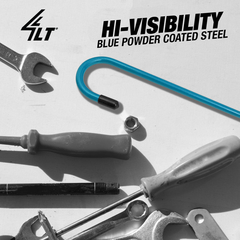 Blue Powder-Coated Brake Caliper Hanger Hooks - Pack of 20