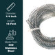 1/4" x 25 ft Galvanized Steel Coil with 16 ft Stainless Steel Gravel Guard