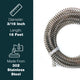 3/16" x 25 ft Galvanized Steel Coil with 16 ft Stainless Steel Gravel Guard