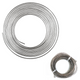 1/4" x 25 ft Stainless Steel Coil with 16 ft Stainless Steel Gravel Guard