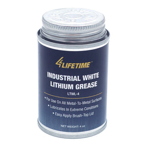 Industrial White Lithium Grease 4oz Brush Top
