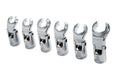 Crowfoot Flare Nut Wrench Set | 3/8" Drive | 6-Piece Metric (10–17mm)