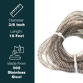 Stainless Steel Brake Line Accessory 3/8" 16 - 4LifetimeLines LTGG38-16