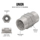 6mm M12x1.0 (Bubble) | Brake Line Union | Stainless Steel | 10ct