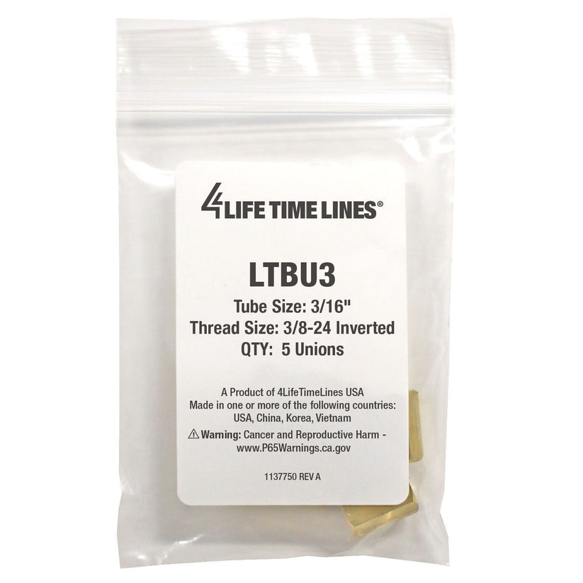 3/16" Brake Line Union Kit - 4LifetimeLines