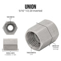 Stainless Steel Brake Line Fitting 5/16" Union 1/2"-20 - 4LifetimeLines LTBU5SS