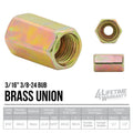 3/16" (3/8-24 Bubble) | Steel Brake Line Union | 10ct - 4LifetimeLines