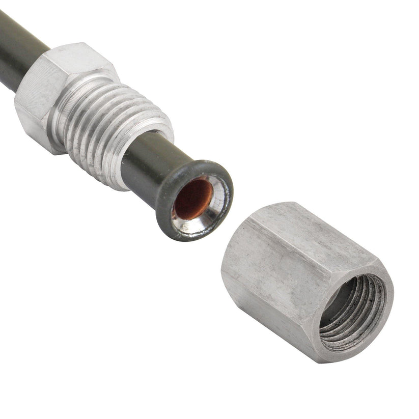 3/16" Brake Line Replacement Union Kit | Stainless Steel | 4 Unions | 8 Tube Nuts - 4LifetimeLines