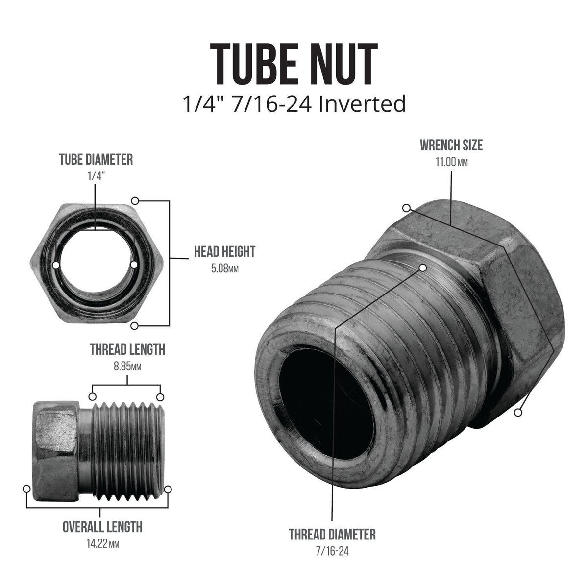 1/4 Copper Nickel 12 ft Coil Flared & Fitted - 4LifetimeLines