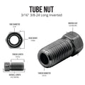 3/16 Copper Nickel 12 ft Coil Flared & Fitted - 4LifetimeLines