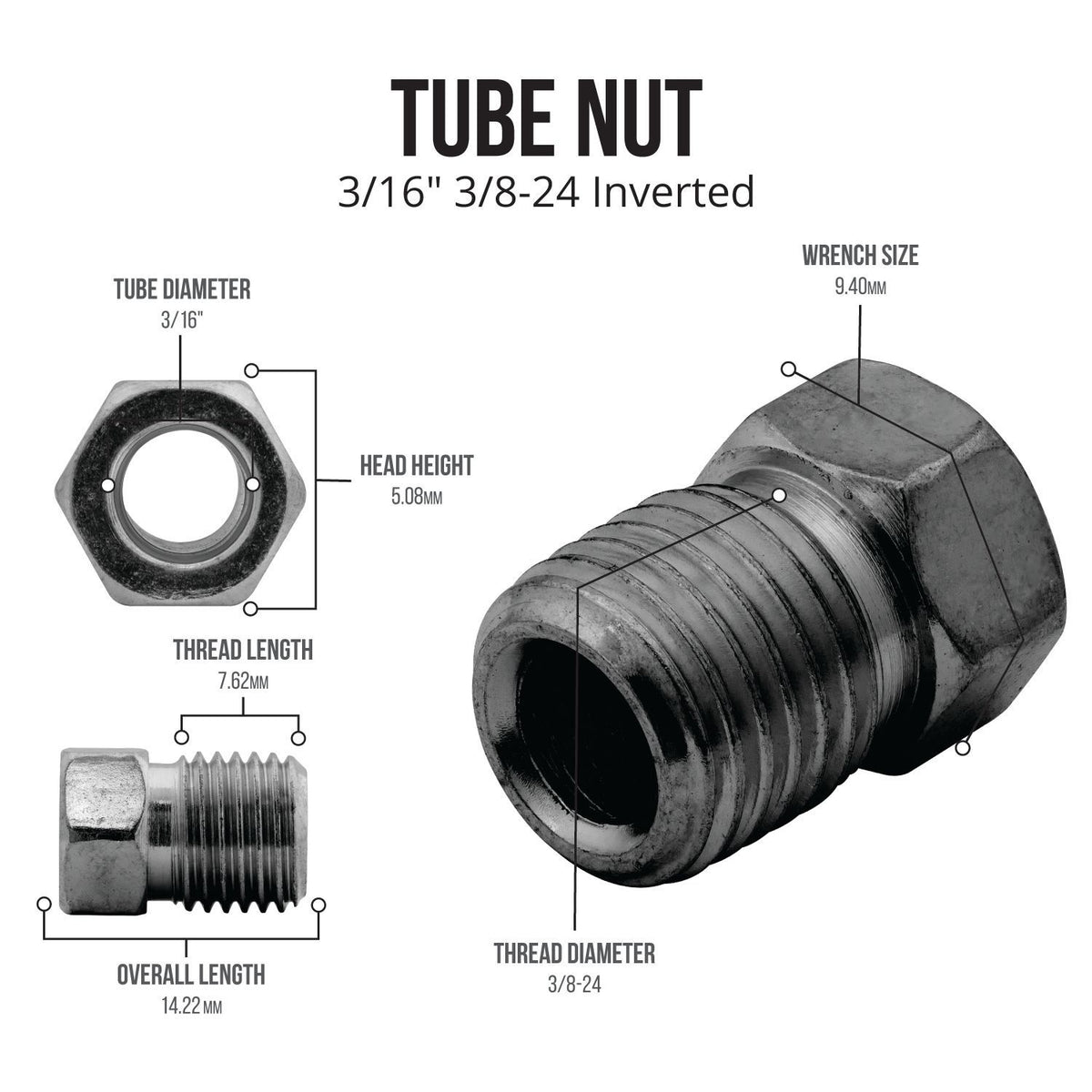 3/16 Copper Nickel 12 ft Coil Flared & Fitted - 4LifetimeLines